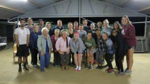 Thanks to Grace (beside me) and Grandma (beside Grace), we felt like home in The Outback. This is our whole group.